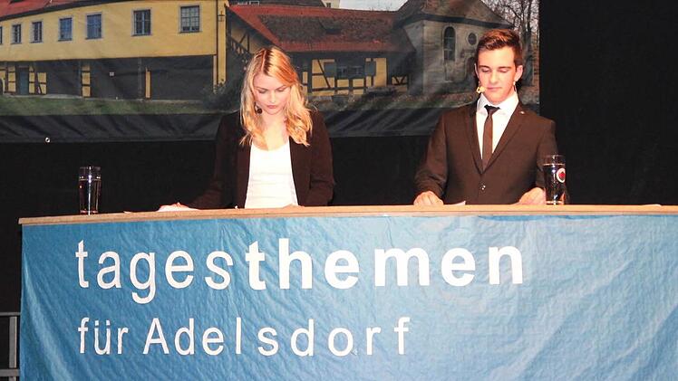 Die Moteratoren der Tagesthemen, Mona Lisa Eigenfeld und Nico Kauper