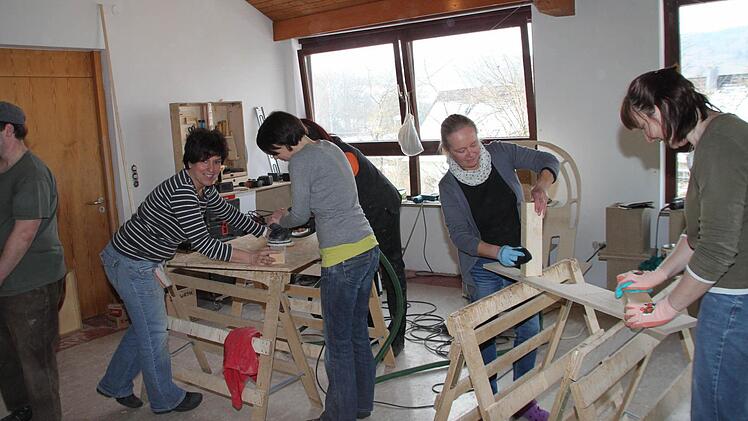 Viel los auf der Baustelle.