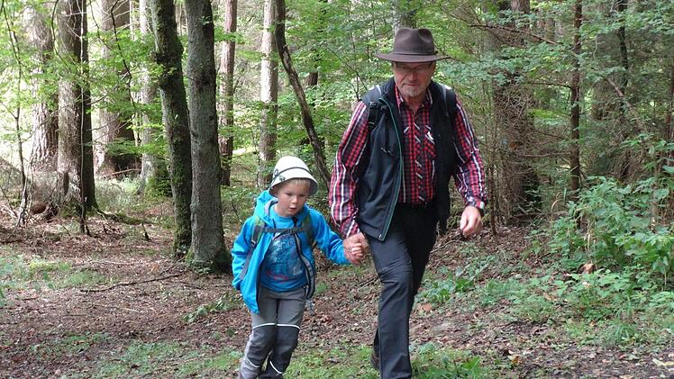 Lukas aus Hainert war der jüngste Teilnehmer der 5-Sterne-Wanderung.