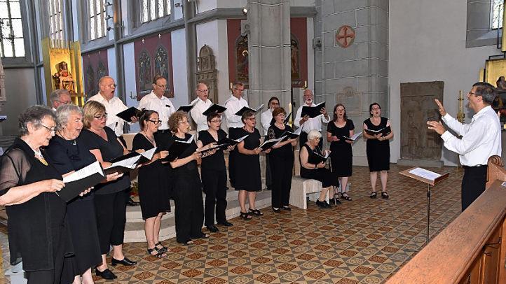 Der Kammerchor des Dekanats Castell unter der Leitung von Reiner Gaar gab zusammen mit der Organistin Luisa Râpa ein beeindruckendes Benefiz-Konzert in der Ritterkapelle in Haßfurt.