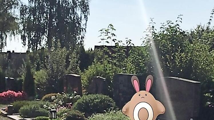 Auch auf dem kirchlichen Friedhof findet sich so manch seltsames Wesen. Diese Wesen finden sich oberhalb der Gräber.