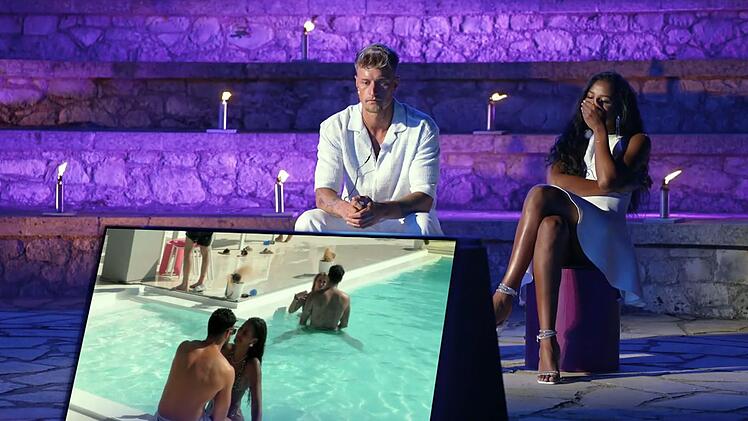 Brenda sind ihre Pool-Szenen mit Verf&uuml;hrer Musti sichtbar peinlich.