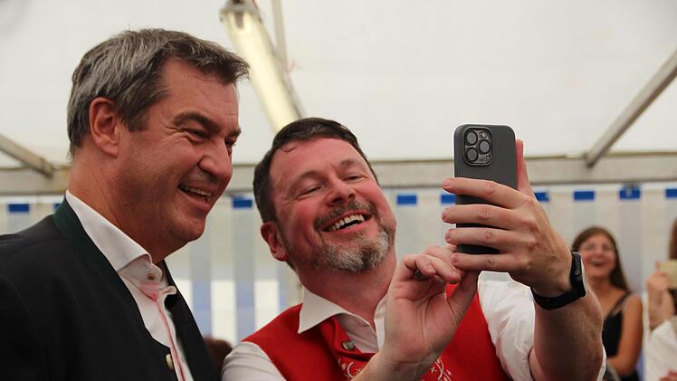 Markus Söder - ein Ministerpräsident gibt sich bürgernah. Foto: Johannes Schlereth