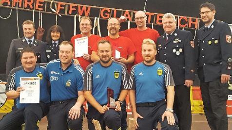 Die Weismainer Wehr siegte beim Leistungsmarsch. Foto: Roland Dietz