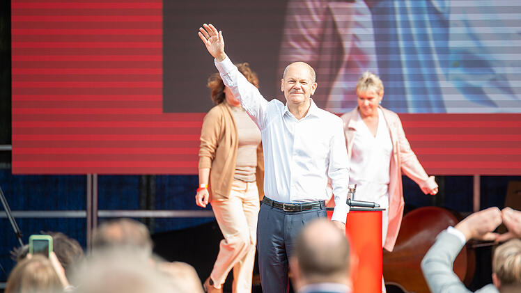 Bundestagswahl Nürnberg: olaf Scholz attackiert FDP
