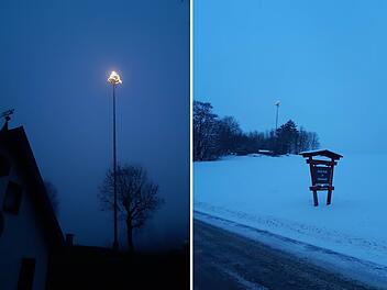 Geroldsgrün: Bewohner stellen 31 Meter hohen Weihnachtsbaum ins Dorfzentrum - "besonders abends schön"