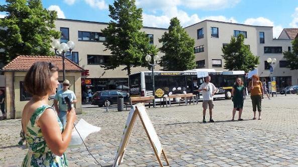 Die Privatinitiative stieß auf dem Paradeplatz auf wenig Resonanz. Foto: Pauline Lindner