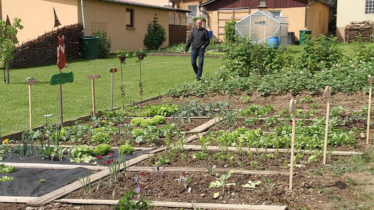 In diesem Garten ist es das Gemüse, das im Fokus des Interesses stand