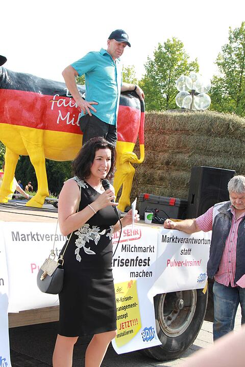 Bad Kissingen: Protest der Milchbauern