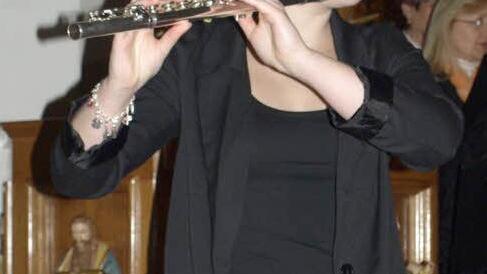 Franziska Schubert brillierte beim Spiel auf ihrer Flöte.