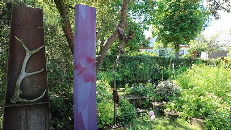 Impressionen aus Carmen Kunerts Gartenatelier in Thurnau. Foto: Barbara Herbst