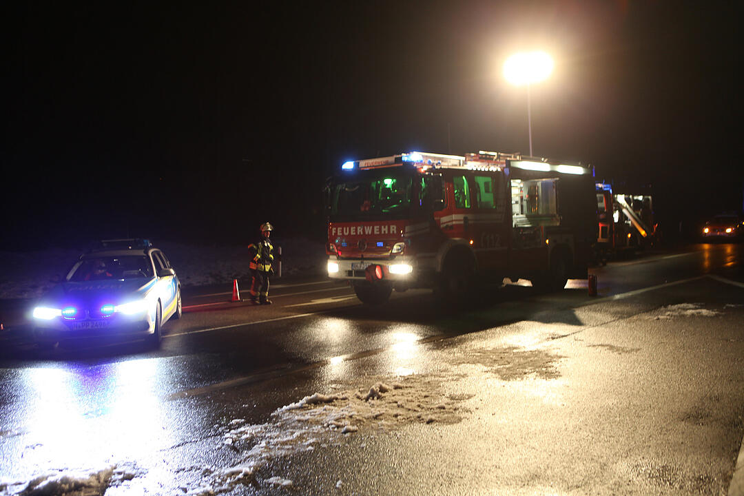 Drei Verletzte bei einem Verkehrsunfall in Mittelfranken