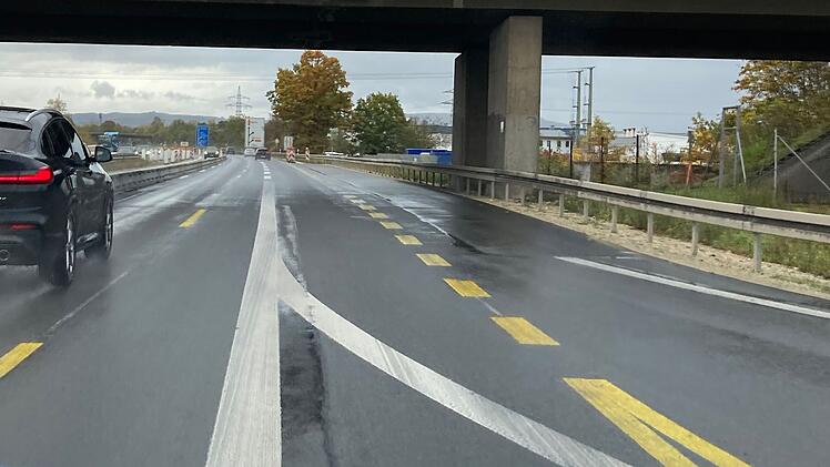 A70 bei Hallstadt "absoluter Unfallknotenpunkt" - Maßnahme irritiert Autofahrer