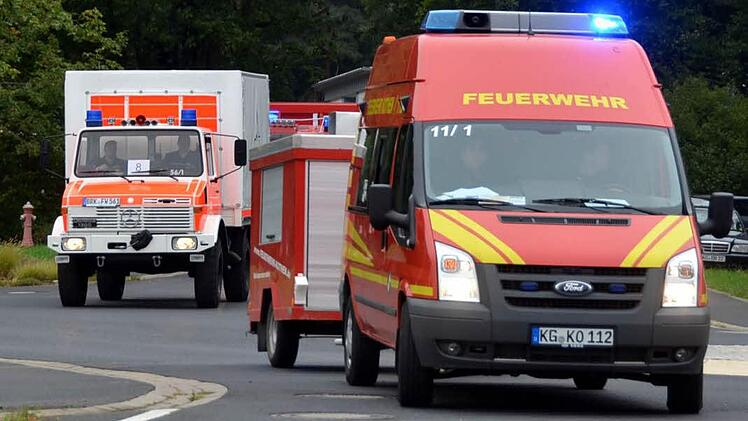 Großübung der Feuerwehr Notfallkontingente Foto: Peter Rauch