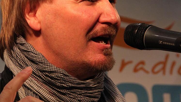 Nik P. am Mittwochabend im "Fritz" in Kulmbach. Foto: Jürgen Gärtner