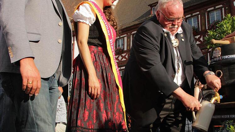 Altstadtfest-Eröffnung in Forchheim. Foto: M. Memmel