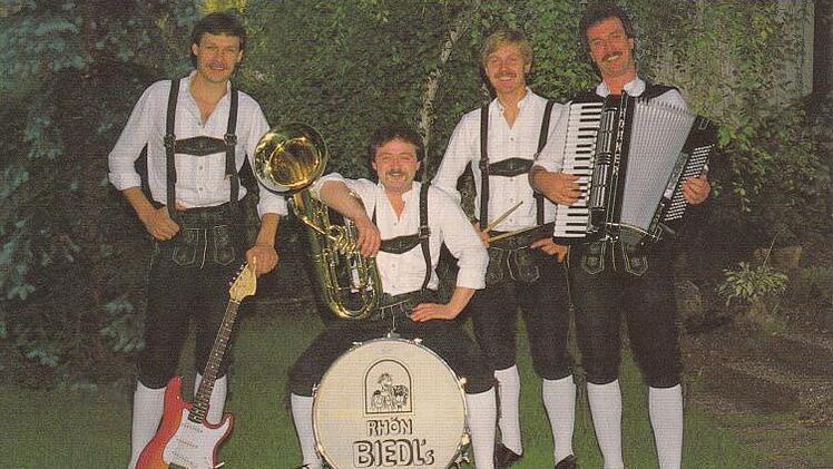 Die legendären "Rhön Biedl´s": Bei der "Wengertsgaudi" in Ramsthal spielen die Musiker nochmal zusammen. Foto: Andreas Lomb