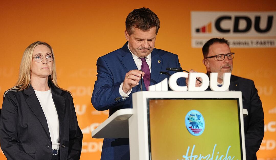 Landtagswahl in Sachsen-Anhalt - CDU-Wahlparty