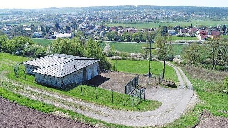 Oberhalb von Burgebrach befindet sich das &Uuml;berhebepumpwerk des Zweckverbands zur Wasserversorgung der Auracher Gruppe.  Foto: Firmenarchiv
