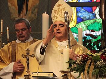 Festgottesdienst in der Begegnungsstätte Heroldsbach.  Josef Hofbauer