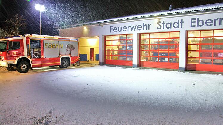 Seit elf Tage in Ebern, nun bald wieder in der Werkstatt - das neue Löschgruppenfahrzeug.