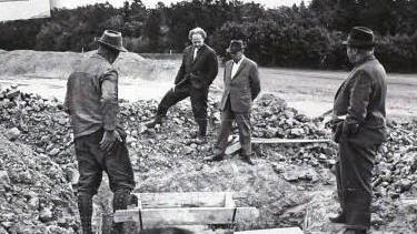 Vor 50 Jahren entstand diese Aufnahme zum Beginn der Bauarbeiten. Repro: Johannes Michel