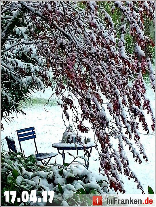 Franken: Ostermontag versinkt im Schnee