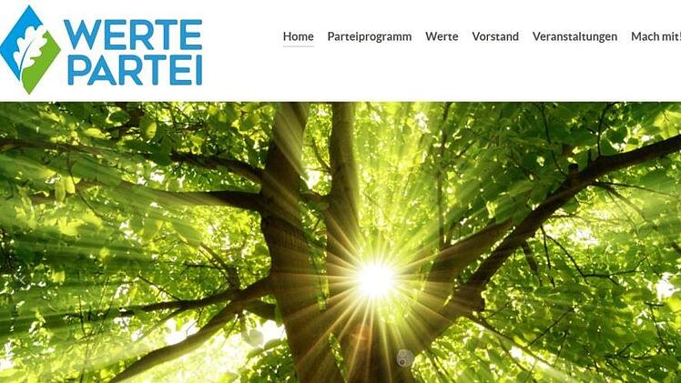 So präsentiert sich die Kulmbacher Wertepartei im Internet. Screenshot: BR