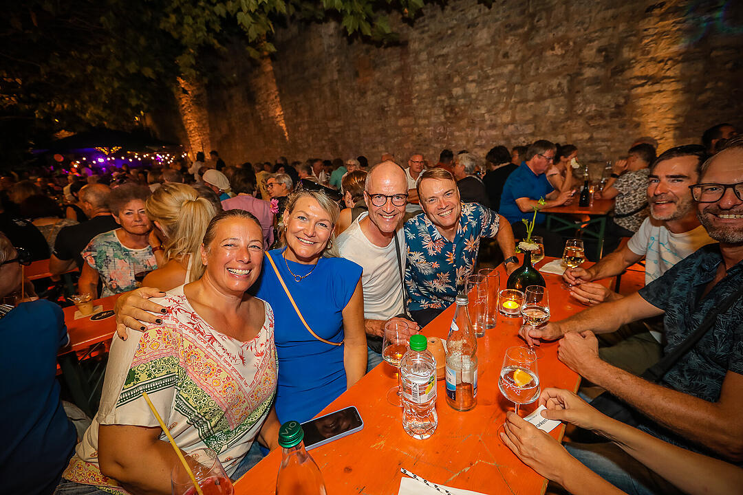 Beste Stimmung beim Stadtfest in Schweinfurt.
