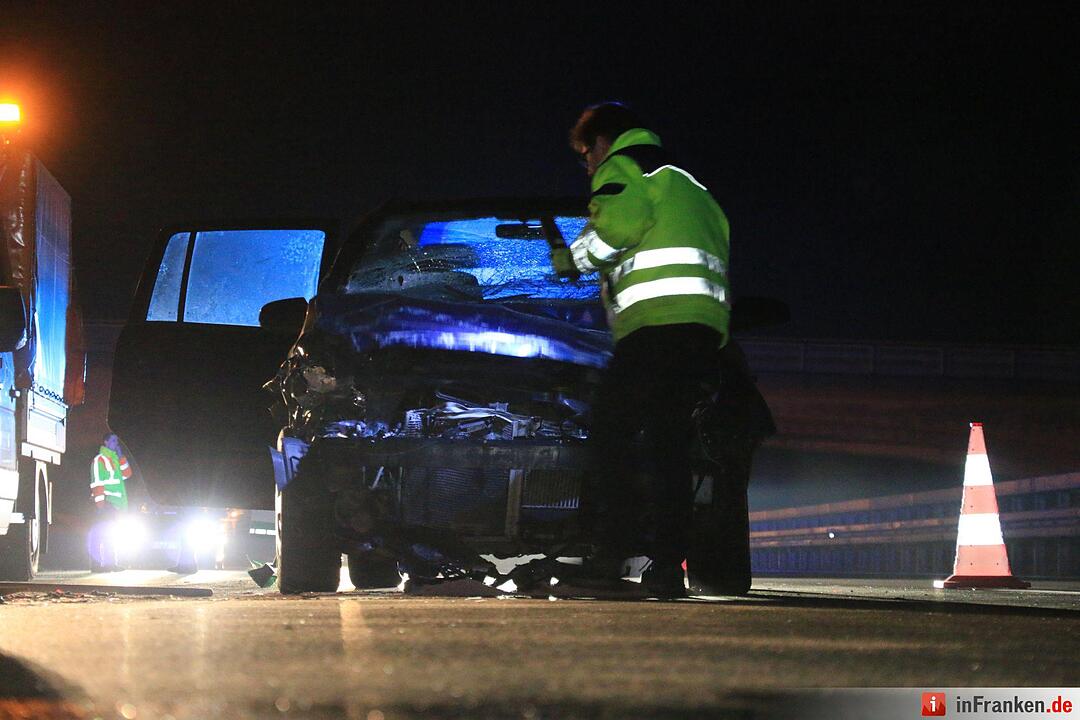 Unfall auf A73 bei Rödental