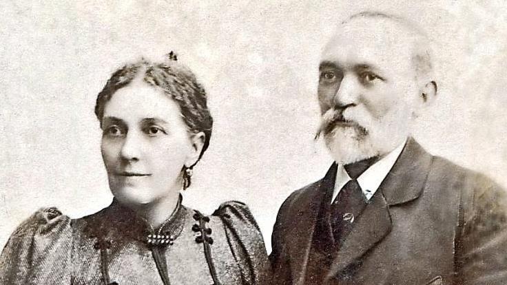 Georg Horn und seine Frau anlässlich ihrer goldenen Hochzeit  Foto: pr