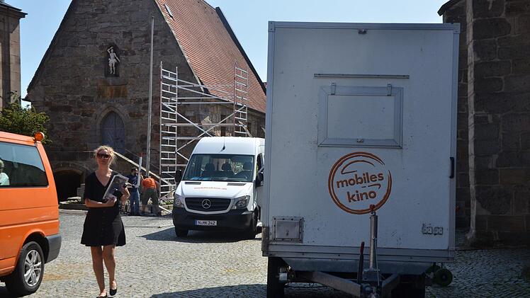 Der Aufbau am Vormittag