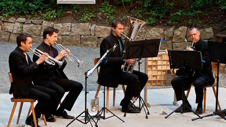 Das Philharmonische Blechbläserquintett Coburg beeindruckte beim Gastspiel in Heldritt. Foto: Jochen Berger