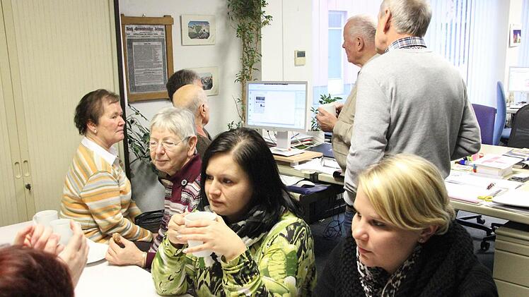 Beim Redaktionsfrühstück im FT Kronach. Foto: Marco Meißner