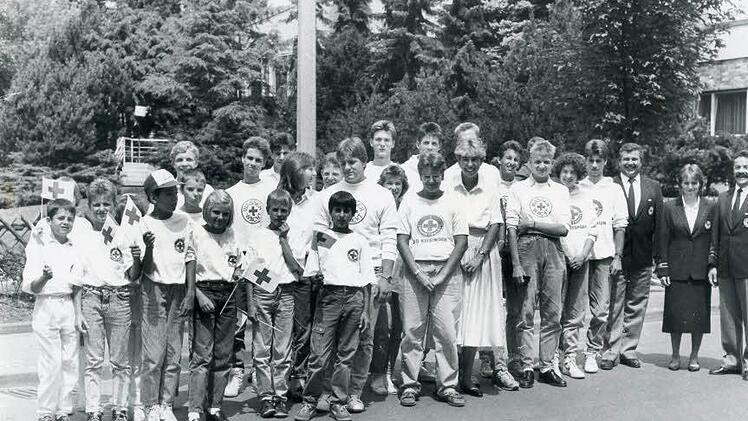 Die Wasserwachtjugend 1989. Foto: Wasserwacht/Gerhard Fuhrmann