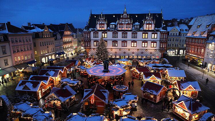 Der Coburger Weihnachtsmarkt wird am Freitag er&ouml;ffnet. Foto: privat