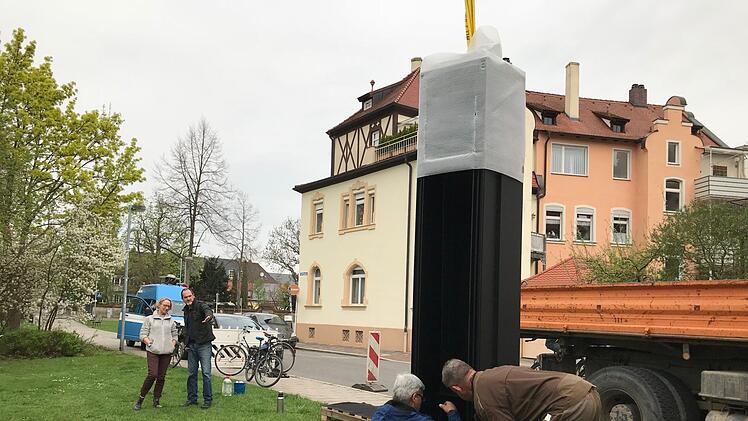 Das Kunstwerk am Schiffbauplatz. Foto: Ronald Rinklef