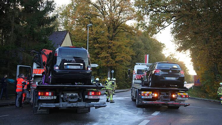 Verletzte bei Abbiegeunfall in Ansbach