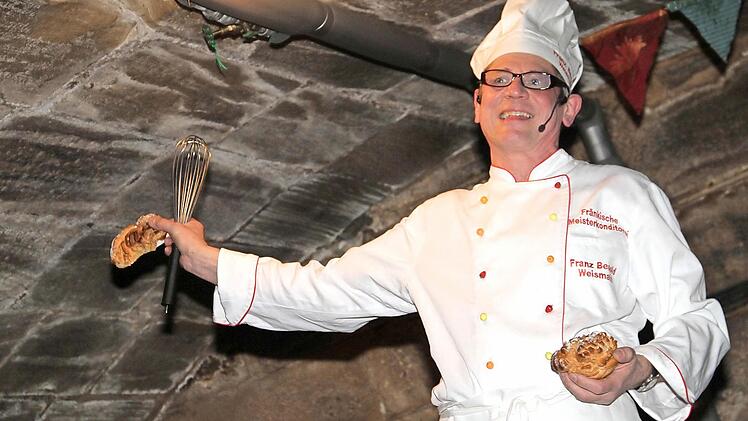 Auch als Zuckerbäcker hatte Franz Besold einiges zum Besten zu geben.