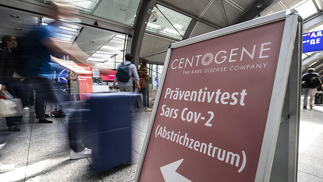 Corona-Tests am Flughafen Frankfurt