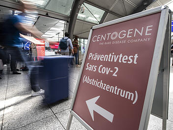 Corona-Tests am Flughafen Frankfurt