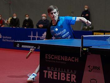Kilian Ort (Archivbild) legte mit seinem 3:0-Sieg gegen Quadri Aruna den Grundstein zum ersten Auswärtssieg des TSV Bad Königshofen in Fulda. Foto: Rudi Dümpert