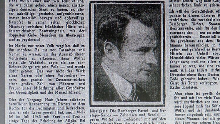 Zeitungsausschnitt aus dem Fränkischen Tag vom 8. Januar 1946. Mit dieser ersten Nummer begann die Geschichte des "FT".