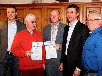 Matthias Goß, Bernhard Hubert, Armin Goß, Stefan Müller und Hans Mönius (v.l.)  Foto: Johanna Blum