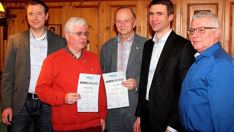 Matthias Goß, Bernhard Hubert, Armin Goß, Stefan Müller und Hans Mönius (v.l.)  Foto: Johanna Blum