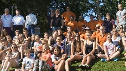 Kinder aus Knetzgau und Hainert, Ministranten, erlebten sch&ouml;ne Tage beim Zeltlager. Foto: Harald Ru&szlig;