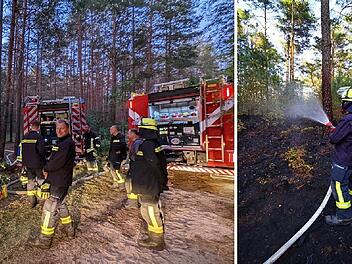 Erlangen: Waldbrand im Tennenloher Forst hält Feuerwehr bis nachts in Atem - Explosionsgefahr