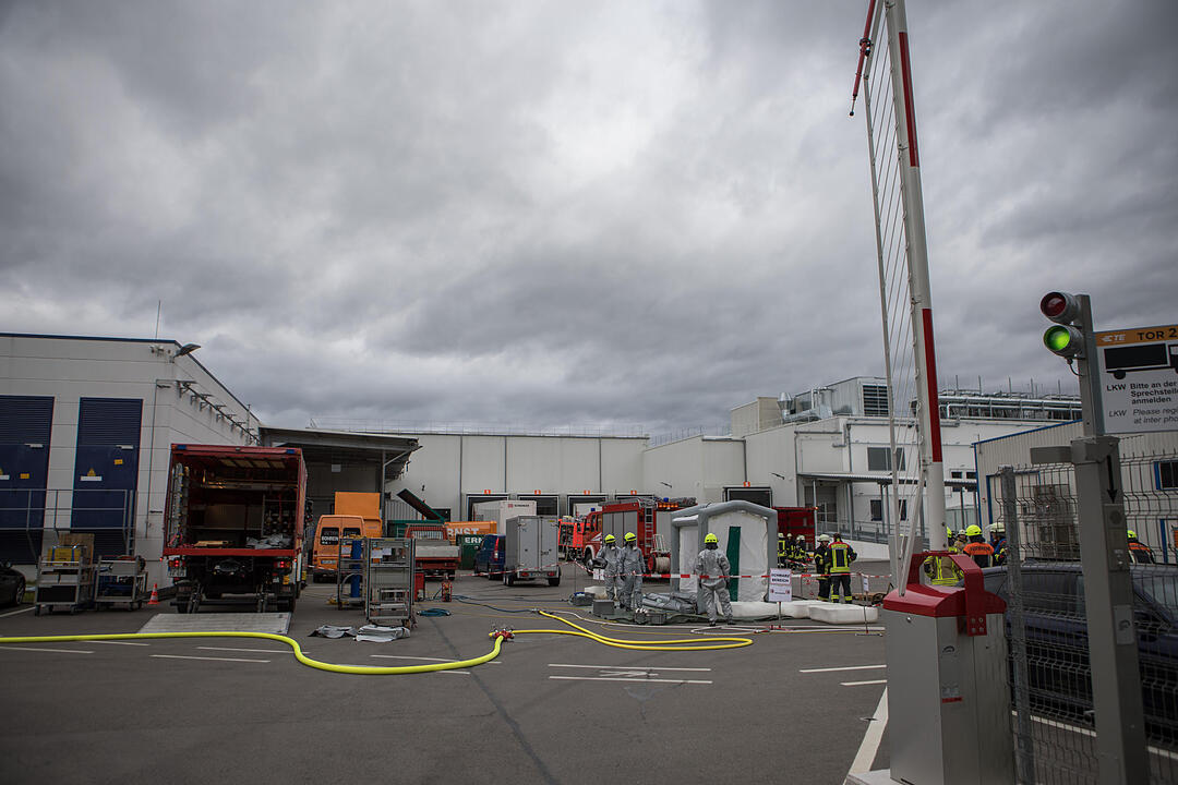 Säureaustritt bei Firma in Ansbach
