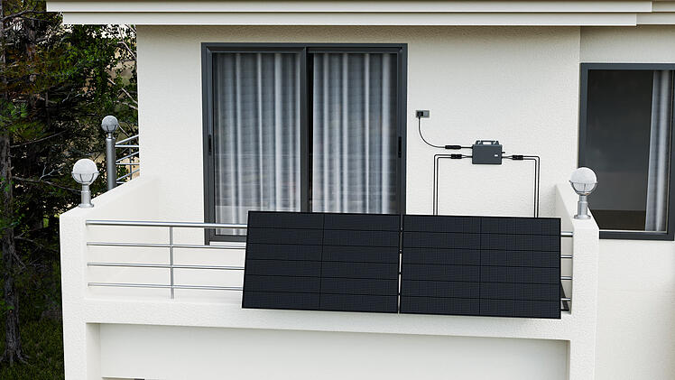 Der neue TSUN TSOL-MS800 Hochleistungs-Wechselrichter ist bereits in den Balkonkraftwerk-Komplettsets 850 Watt, Lite und Basic vom Händler Powerness integriert.