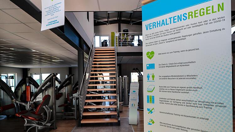 Blick ins Burgebracher Fitnessstudio der Familie Albrecht. Foto: Matthias Hoch